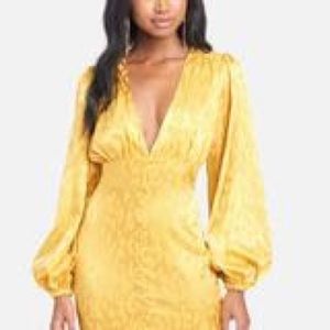 Bebe size 4 yellow dress